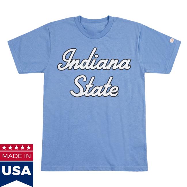 Homefield Apparel Official Store Merch Shop | Indiana State Sycamores 1970s Script Vintage Shirt