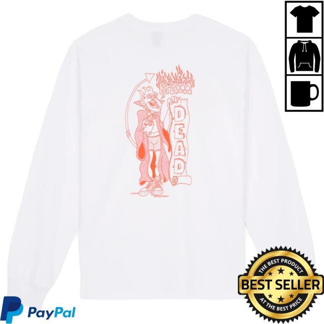 Brain Dead Judgement LS T Shirt - White