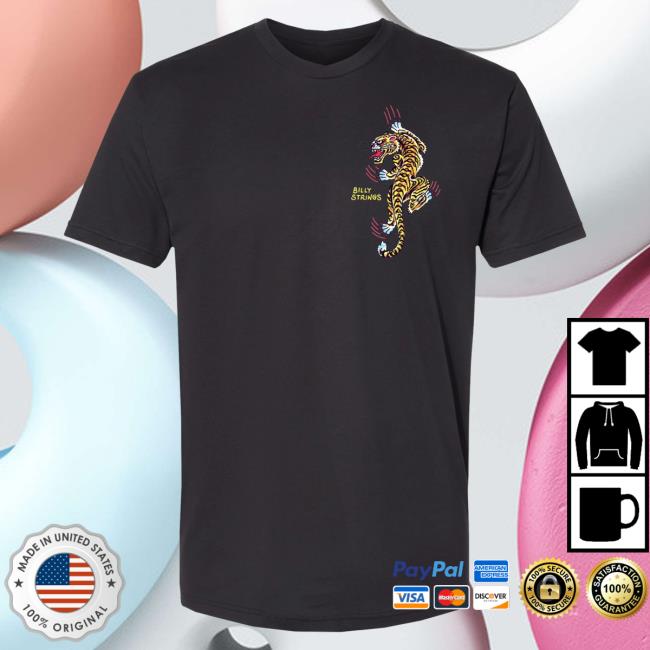 Official Billy Strings Merch Store Shop Billy Strings Tiger Tee With Dates (Julian Bast)