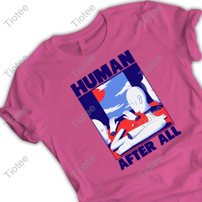 Top Human After All - Premium Box-Fit Hooded Sweatshirt