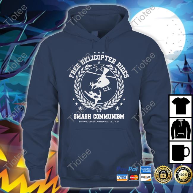 Badempanada Free Helicopter Rides Smash Communism Support Anti Communist Action Tank Top