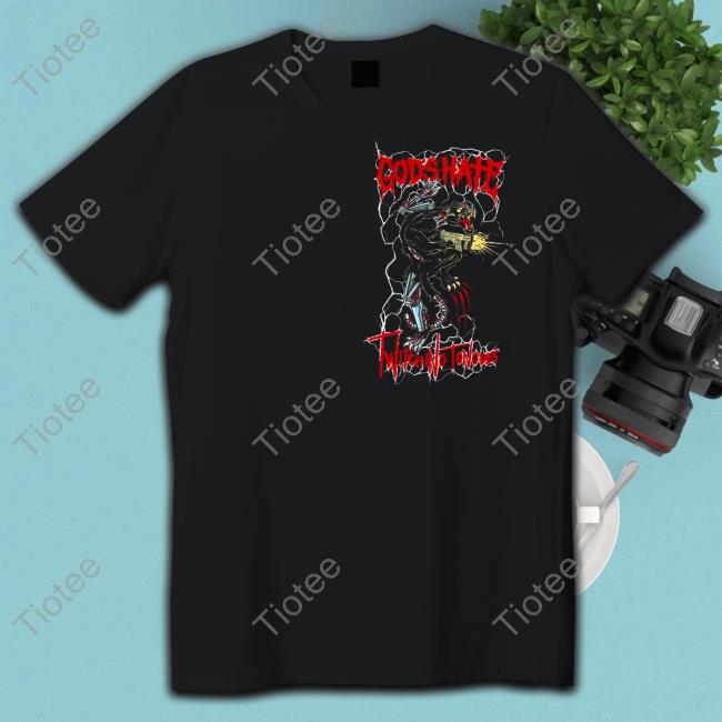 Closed Casket Activities Merch God’s Hate & Twitching Tongues - Samurai Cross Collab Shirt