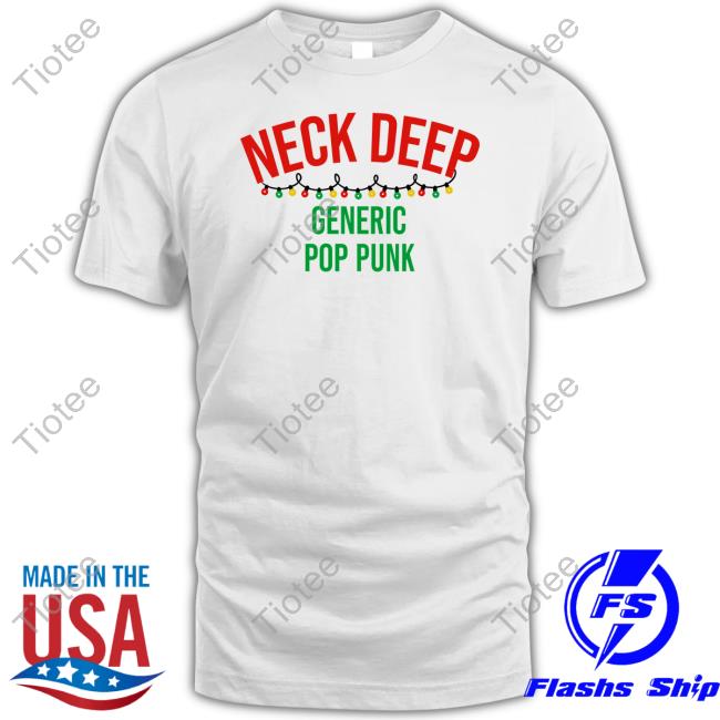 Neck Deep Merch Store Neck Deep Generic Pop Punk Christmas Hooded Sweatshirt Neckdeepuk