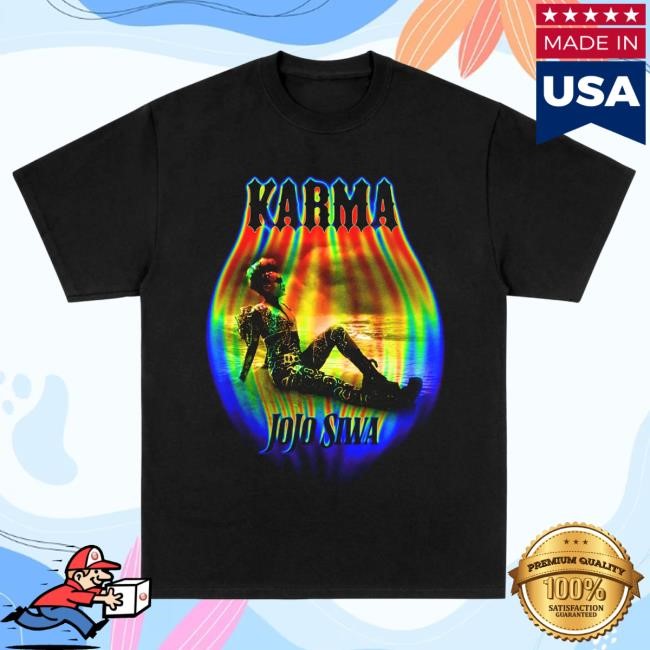 Official Jojo Siwa Store Shop Merch Jojo Siwa Black Karma Rainbow Drip Shirt New Jojosiwa