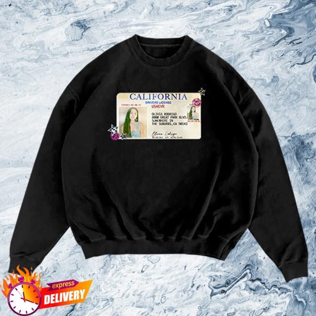 Drivers License 5 Year Anniversary Pullover Sweatshirt | Olivia Rodrigo Official | Pop Artist Fan Gear