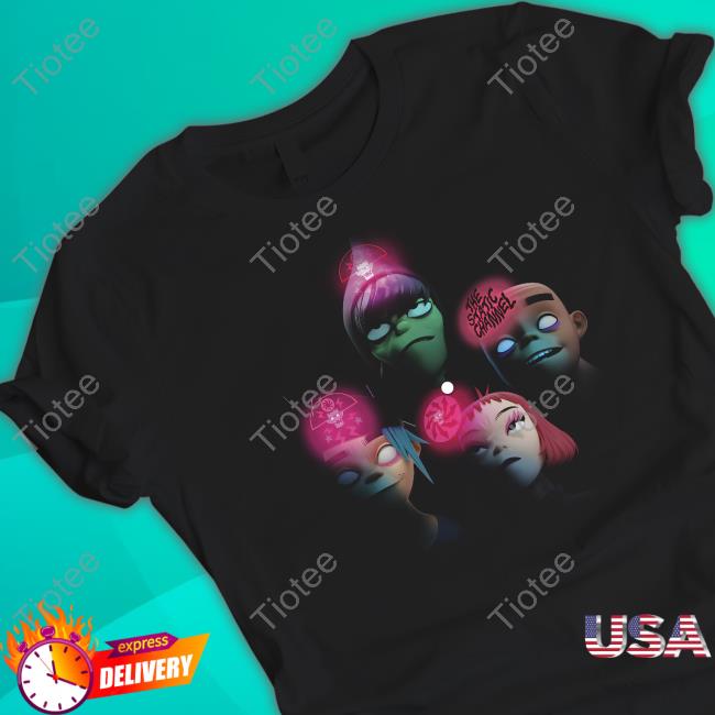 Official Gorillaz Merch Cracker Island Pop Up Gorillaz Tee