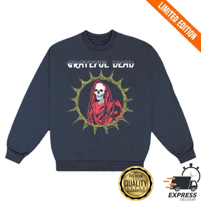 Official Grateful Dead Shop Hooded Desert Skelly Crewneck Sweatshirt GratefulDead