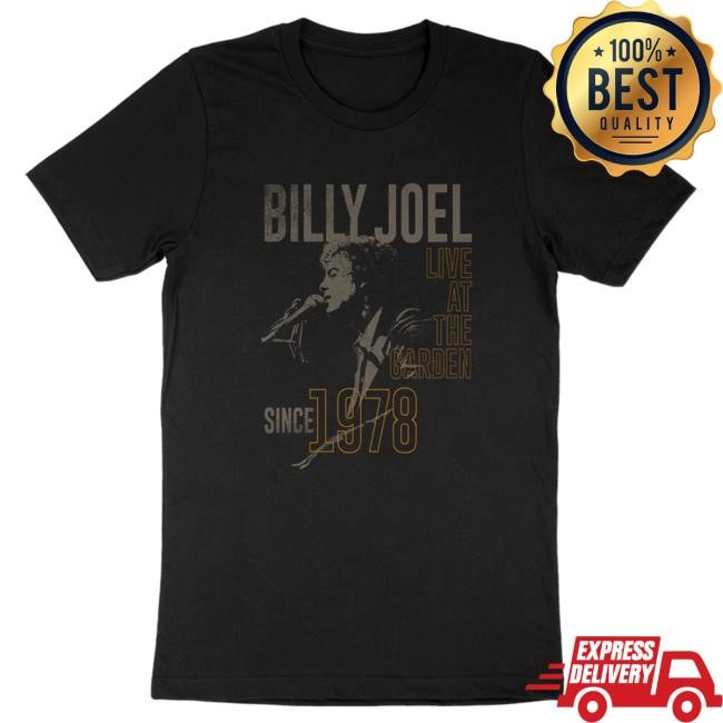 Official Billy Joel Merch Store "1978 Vintage Garden" Shirt 2024 Billy Joel Apparel Clothing Shop BillyJoel