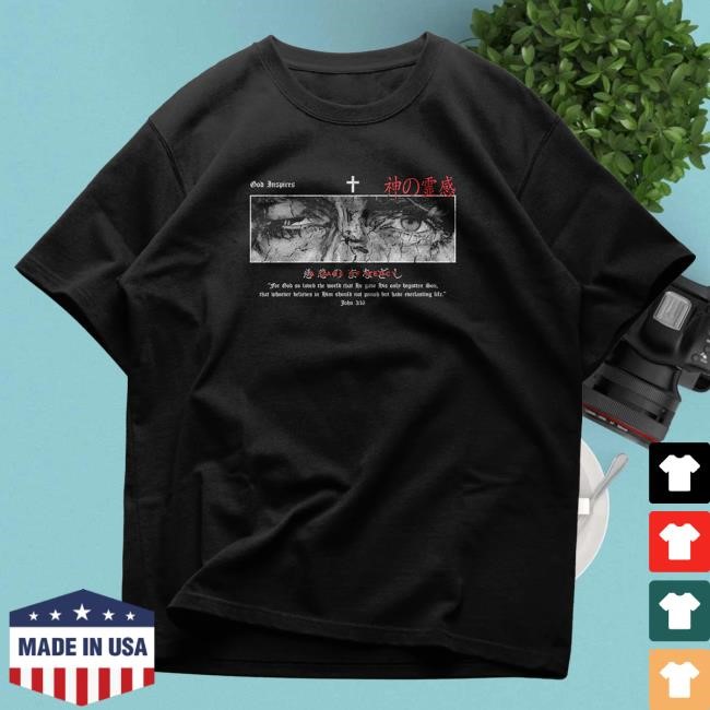Official God Inspires Clothing Store 'Gaze of Mercy' Staple Shirt 2024