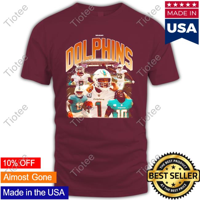 Official Miami Dolphins Football Team Tee Shirt