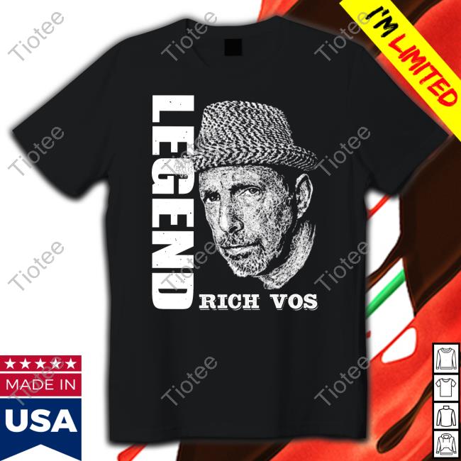Rich Vos Legend Squiggly Line Drawing Long Sleeve T Shirt