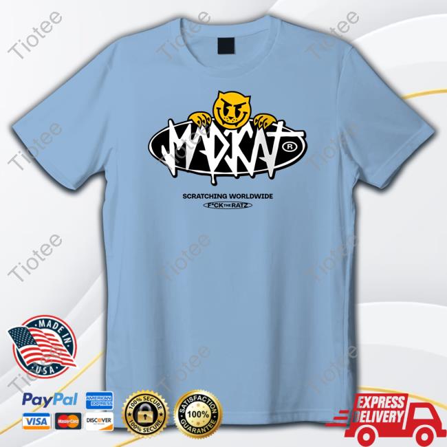 Madkat Scratching Worldwide Fuck The Rats T Shirt
