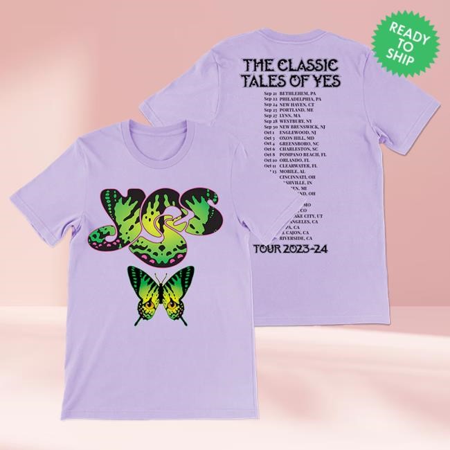 Yes Official Store Tales Of Yes 2023 Fall Tour Shirt 2024
