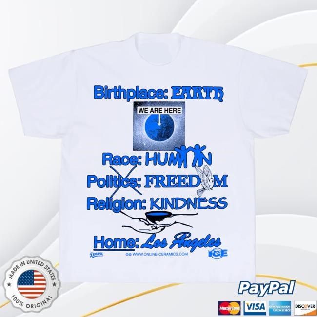 Official Online Ceramics Birthplace: EARTH T Shirt