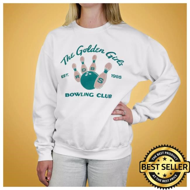 Official Disney Merch The Golden Girls ''Bowling Club'' Crew Neck Sweatshirt for Adults