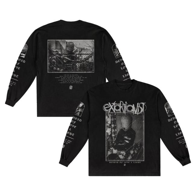 Official Indie Merch Store Shop Extortionist Devoid Of Love & Light Special Edition Long Sleeve T-Shirt IndieMerchStore