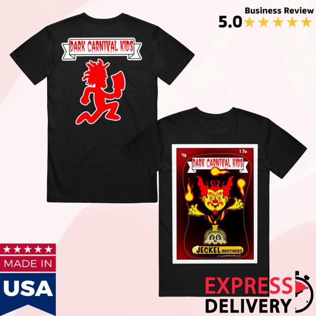 Official Dark Carnival Kids Jack Jeckel Black - Shirt New