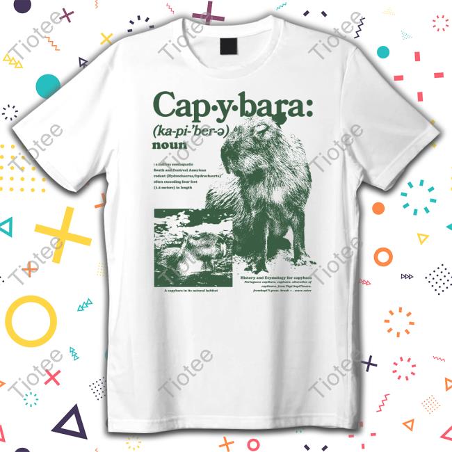 Capybara Man Merch Capybara Defined Shirt Kapybara007