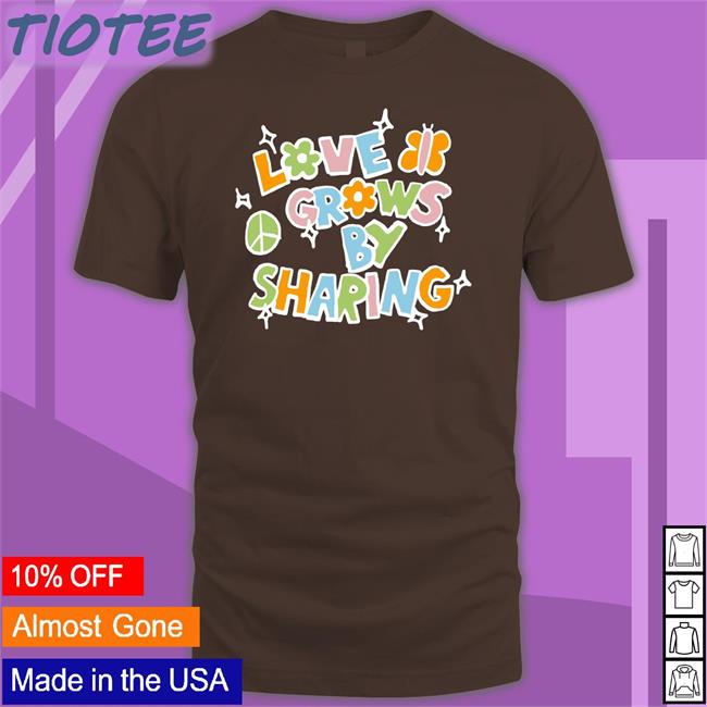 Spencer Barbosa Merch Love Grows By Sharing T Shirts
