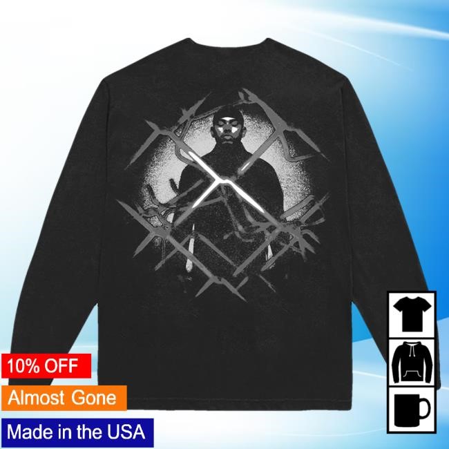 Official Myke Towers MT Barbed Wire Long Sleeve Tee Shirt