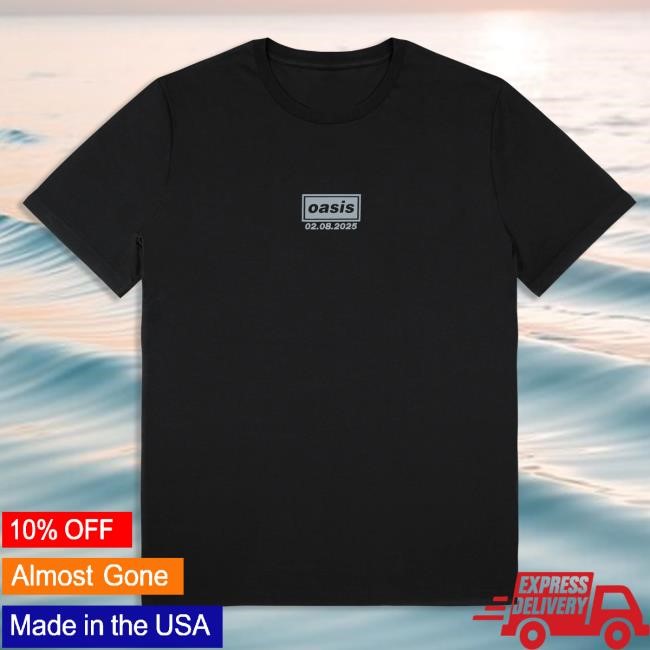 Official Oasis Merch Store Live '25 London Event 2nd August New Shirt Black