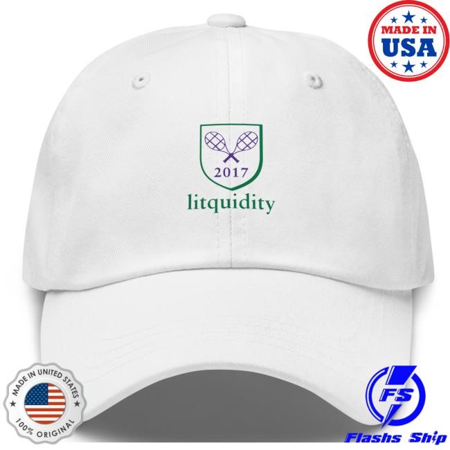 Litquidity Racquet Club White Dad Hat WIMB Litquidity Official Merch Store