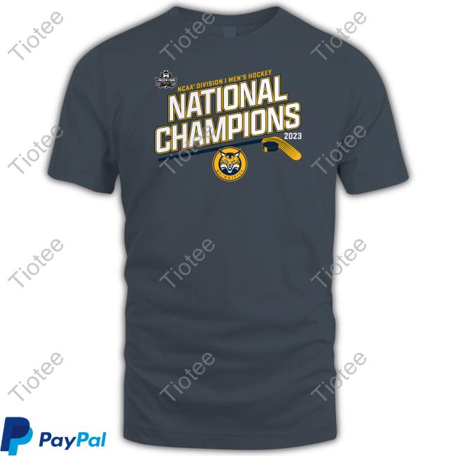 Official NCAA Shop Quinnipiac Bobcats Ncaa Division I Men's Ice Hockey National Champions 2023 T Shirt