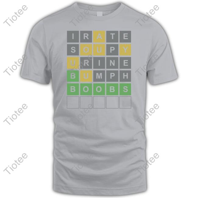Disturbeddurden Shop Irate Soupy Urine Bumph Boobs Shirt