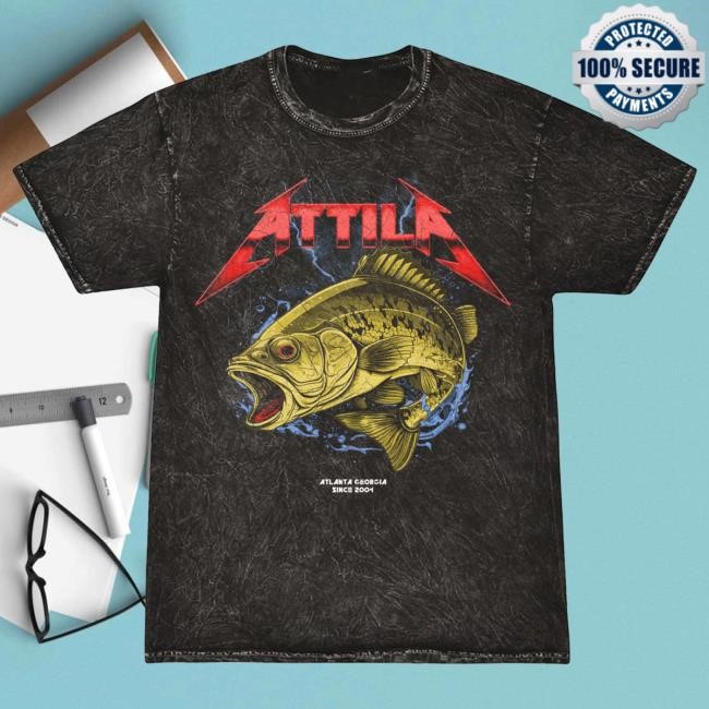 Official Attila Merch Big Mouth Bass New Shirt