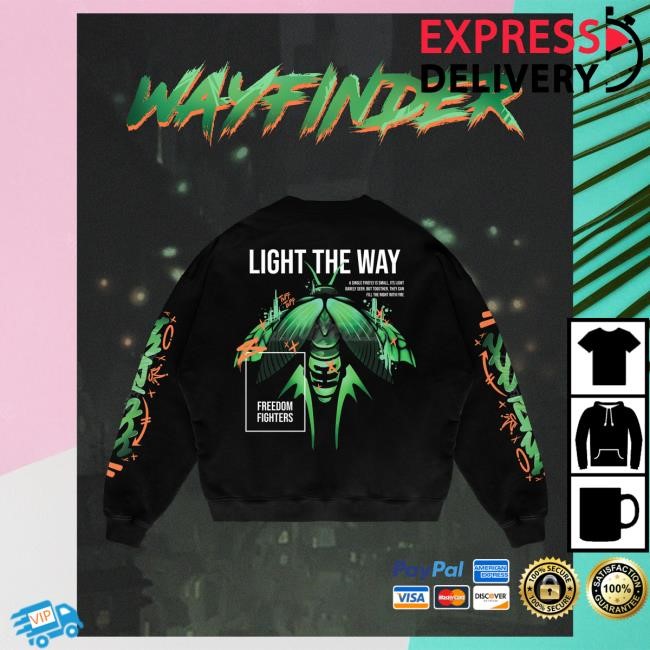 Official Cloudeelle "Wayfinder" - Oversized Crewneck Sweatshirt With the phrases