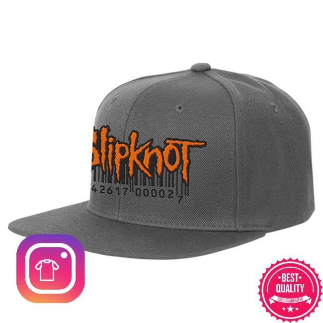 Official Slipknot Merch Store Barcode Logo Tour 2023 Snapback Hat Slipknot Clothing Shop