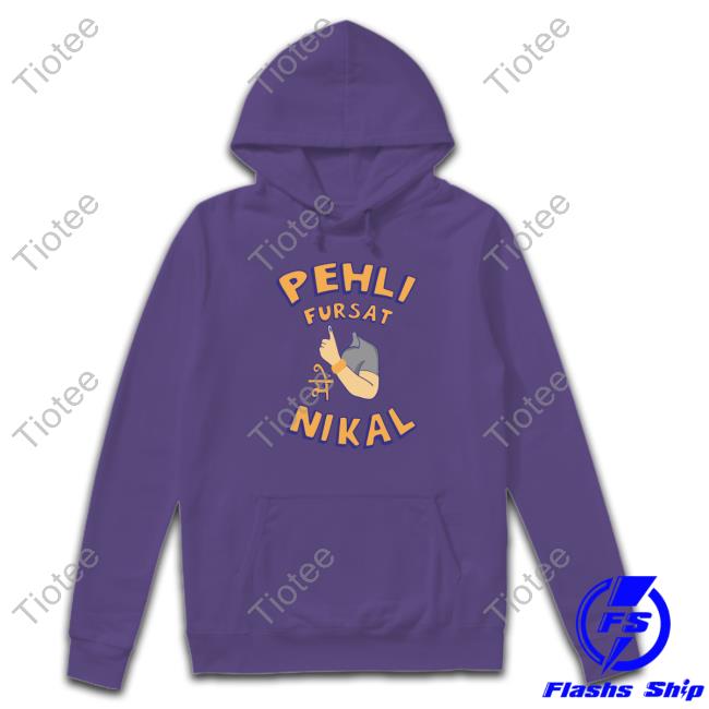 Official Pehli Fursat Mei Nikal T-Shirt Official The Deshbhakt Pehli Fursat Mei Nikal Crewneck Sweatshirt Kadakmerch