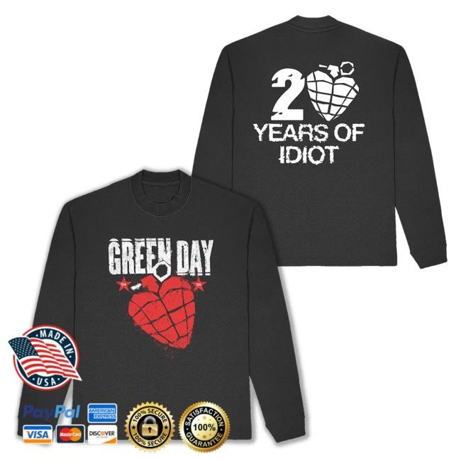 Greenday 20 Years Of Idiot L/S Tee