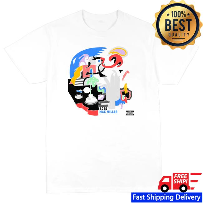 Official Mac Miller Merch Store Faces 10 Year Cover Short Sleeve Shirt Macmillerswebsite Clothing Shop