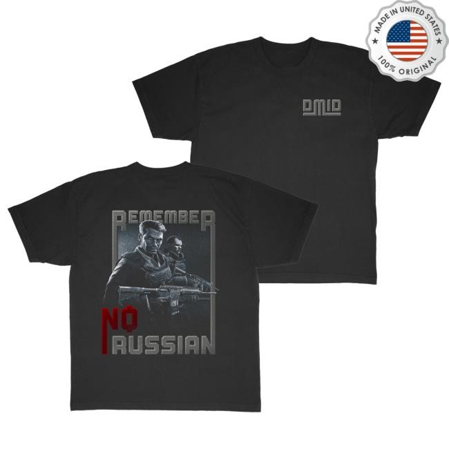 Official Dear Mom I'm Dead Shop Remember No Russian | Tshirt Dearmomimdead