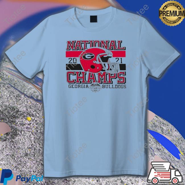 Georgia Bulldogs Champion Youth College Football Playoff 2021 National Champions Winning Stripes Shirt