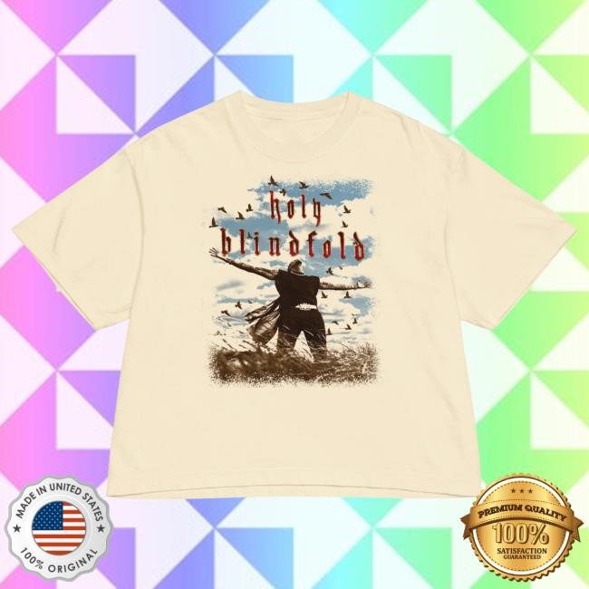 Chris Brown Holy Blindfold Women's Heavyweight Boxy Shirts Chris Brown Official Merch Store
