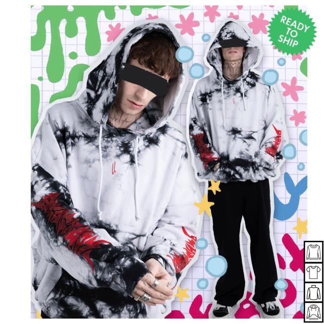 Official Taddl Mech Shop - BE4STBOY B/W Sweartshirt Hoodie New