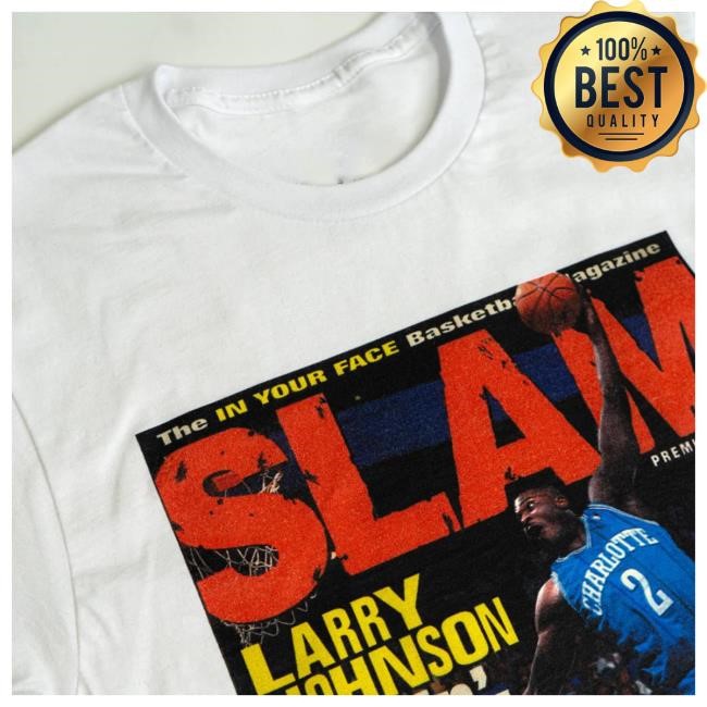 Slam Goods NBA SLAM Cover Tee – Larry Johnson Collector Classic
