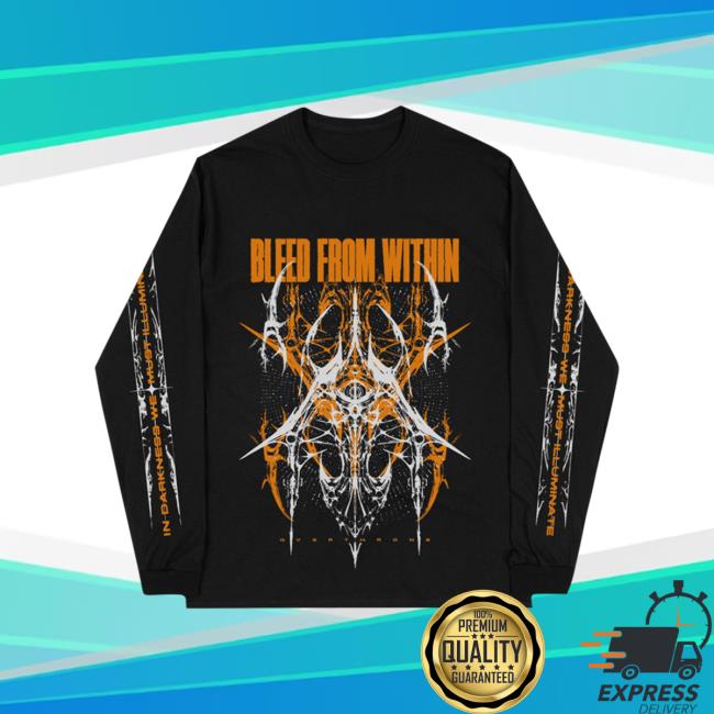 Official Bleed From Within Shop Shard Crewneck Sweatshirt Black New