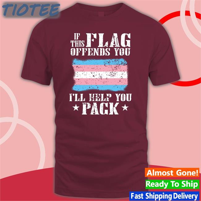 Vampire Catboy If This Flag Offends You Trans I'll Help You Pack Shirt Obamaeracons