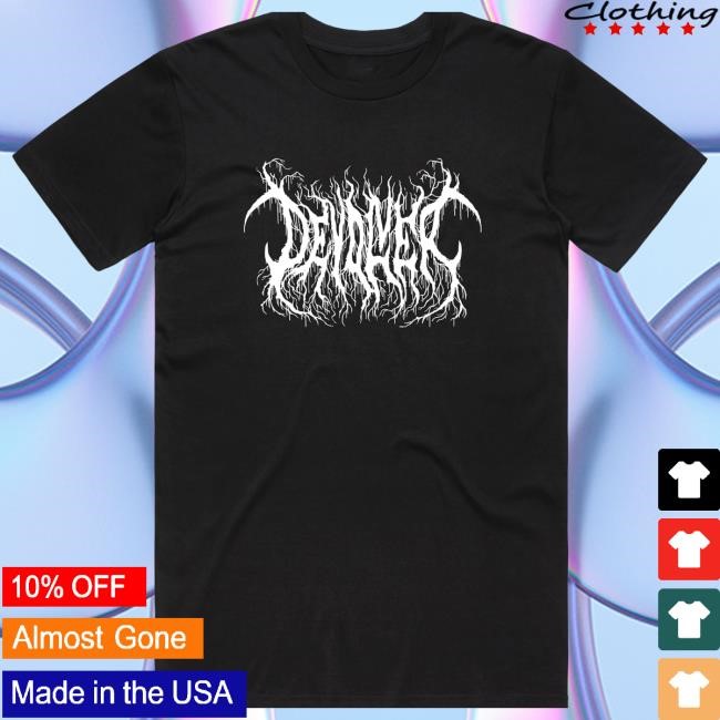 Official Devolver Digital Merch Shop Devolver Black Metal Logo (2020) Tee Shirt