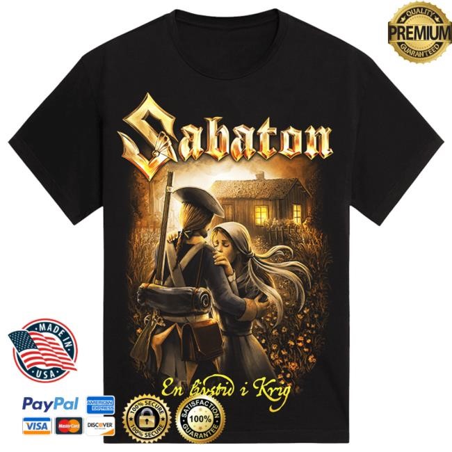 Official Sabaton Merch Store Sabaton En Livstid I Krig Shirt 2024 Sabaton Shop