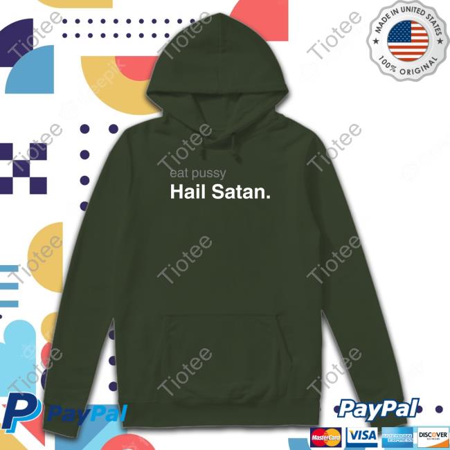 Official Metal Shop Holy Blvk Eat Pussy Hail Satan Tee Shirt
