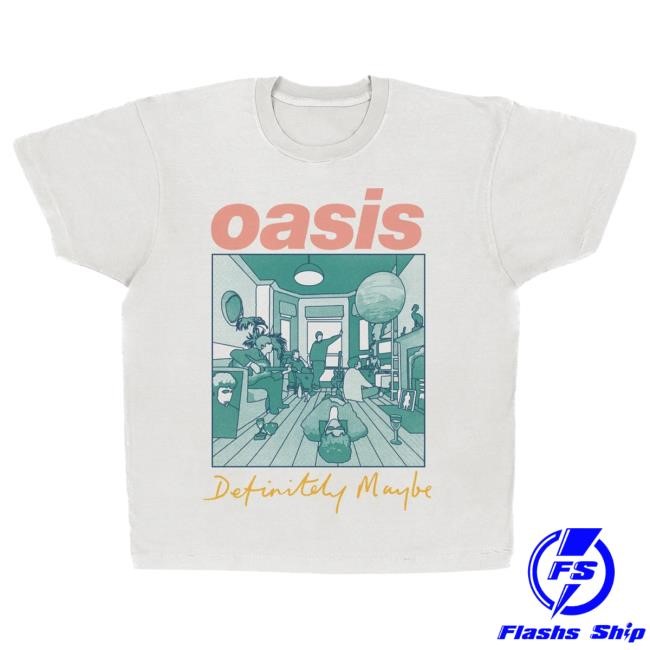 Official Complex Merch Store Screen Stars Oasis - Definitely Room SS T Shirt