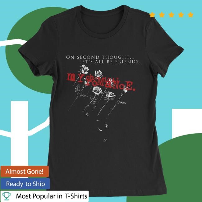 Official My Chemical Romance Merch Store Shop Warner Records Mcr Let’S All Be Friends Juniors Hot Shirt WarnerRecords