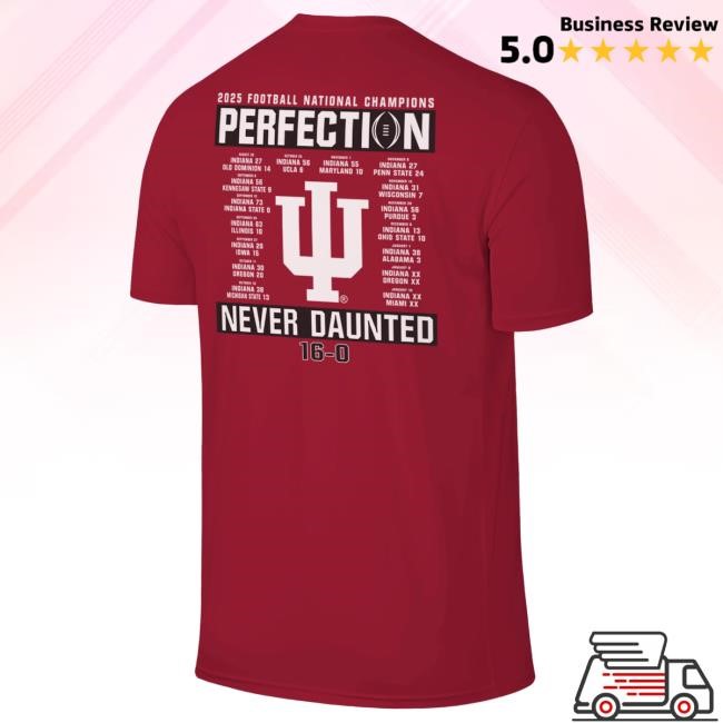 New Indiana Hoosiers Perfect Season Schedule T-Shirt NCAA College