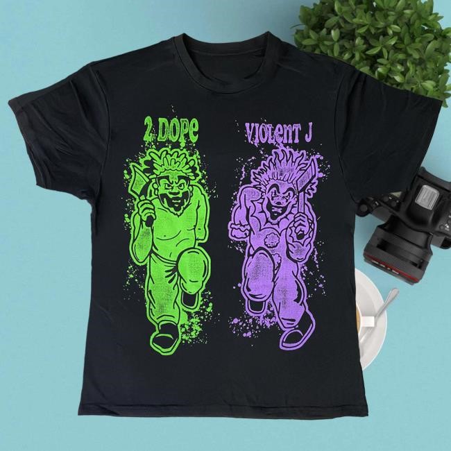 Official Icp Merch Clothing Store Insane Clown Posse "Running With Axes" Tee