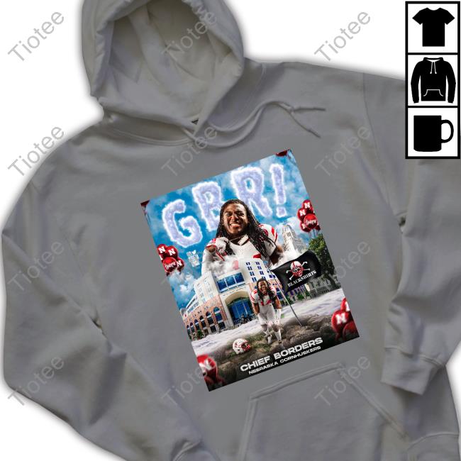 Chief Borders Nebraska Cornhuskers Hooded Sweatshirt The Chief Borders Merch