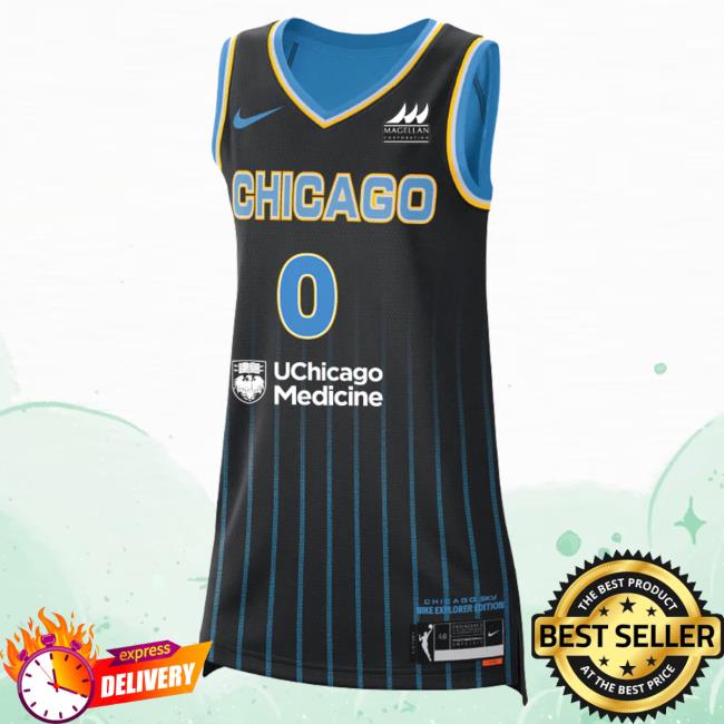 Official Chicago Sky Merch Store Diamond Deshields Explorer Jersey Sweatshirt Chicago Sky Apparel Shop ChicagoSky